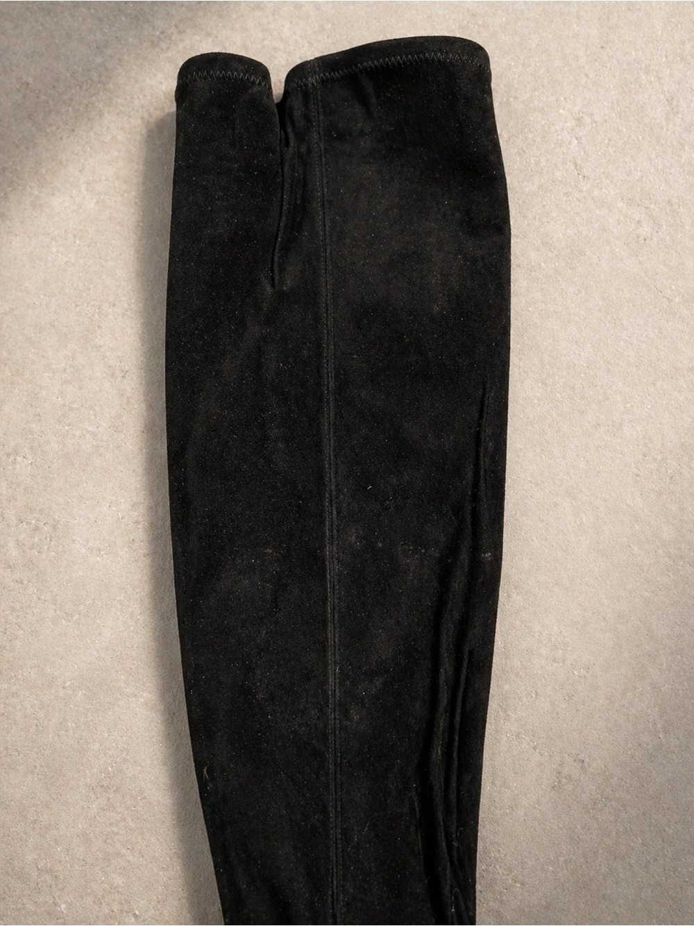 Valentino Garavani OTK Boots Black Stretch Suede Gold Heel 39 / US 8–8.5 NWT - Picture 8 of 10